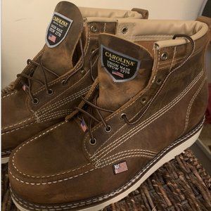 Carolina Men's Work Boot brown union made NEW